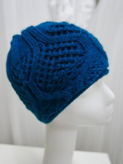 Morski turkus czapka zimowa