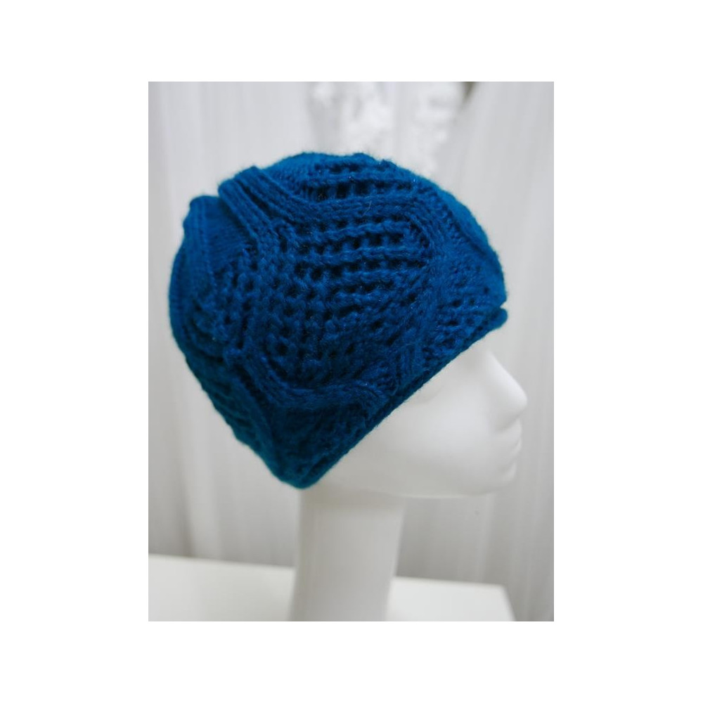 Morski turkus czapka zimowa