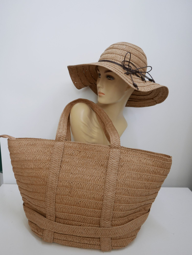 Letni zestaw kapelusz i torba plażowa | Zuwika Design