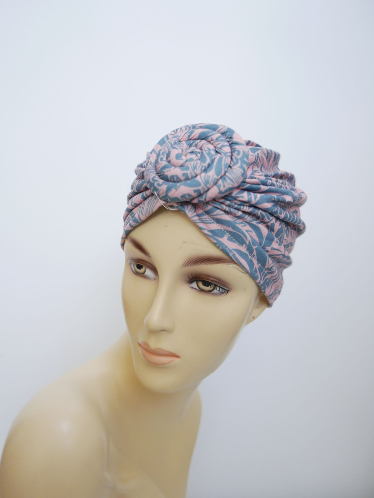 Czapka turban we wzorki  lekka elastyczna | Zuwika Design