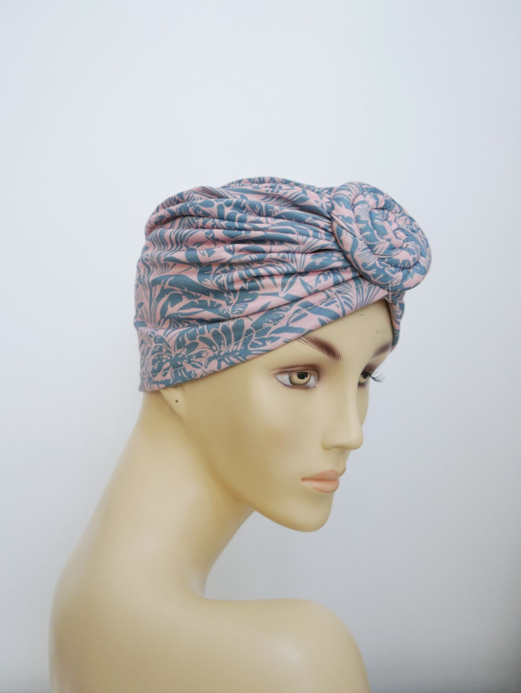 Czapka turban we wzorki  lekka elastyczna | Zuwika Design
