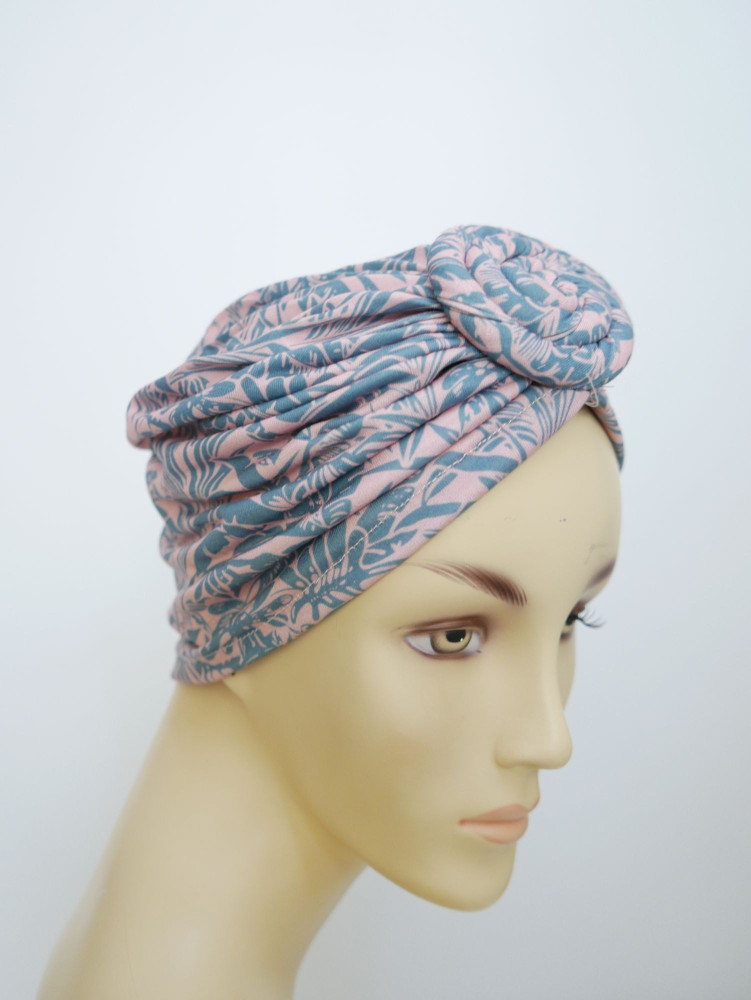Czapka turban we wzorki  lekka elastyczna | Zuwika Design