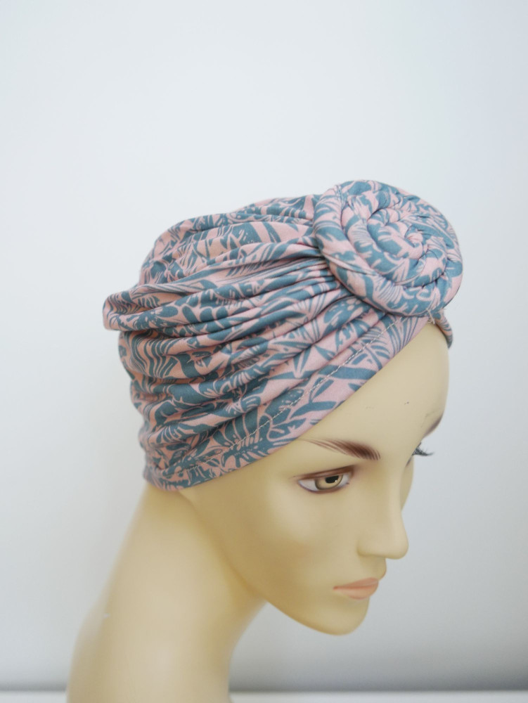 Czapka turban we wzorki  lekka elastyczna | Zuwika Design