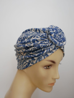 Czapka turban we wzorki  lekka elastyczna | Zuwika Design