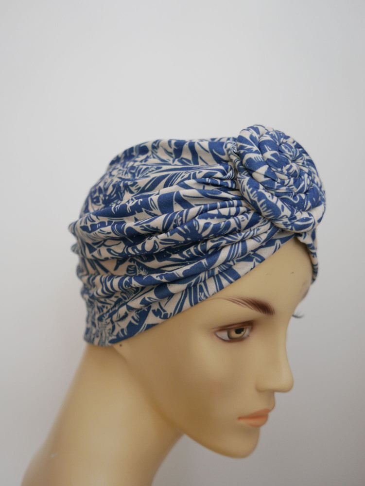 Czapka turban we wzorki  lekka elastyczna | Zuwika Design