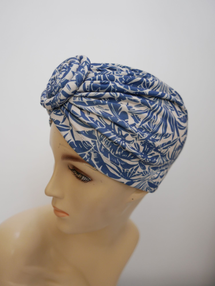 Czapka turban we wzorki  lekka elastyczna | Zuwika Design