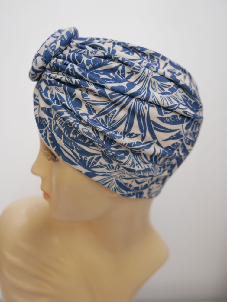 Czapka turban we wzorki  lekka elastyczna | Zuwika Design