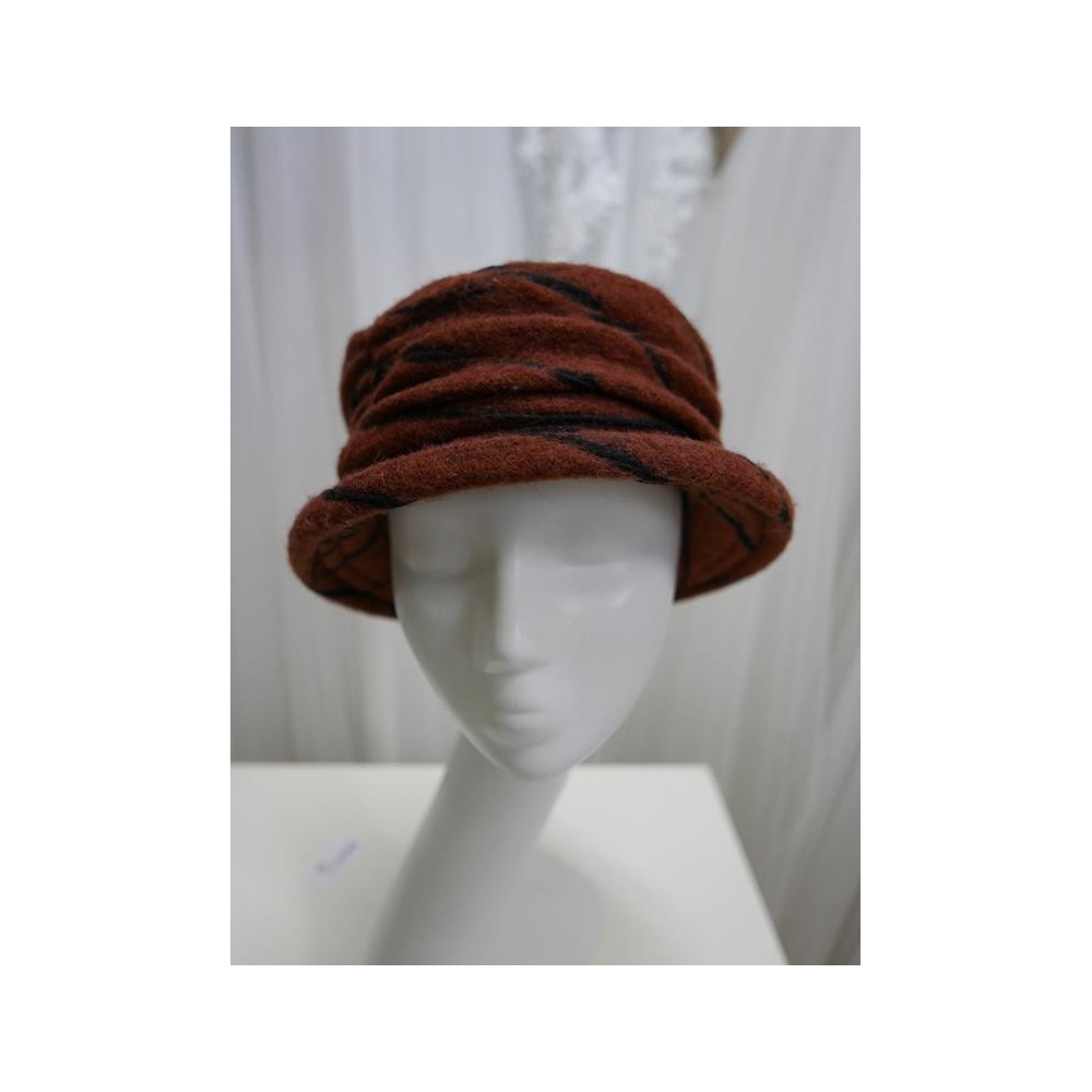 Rudy kapelusz  tkanina 56-57 cm