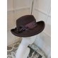 Berga - śliwkowy kapelusz filcowy 54-56 cm