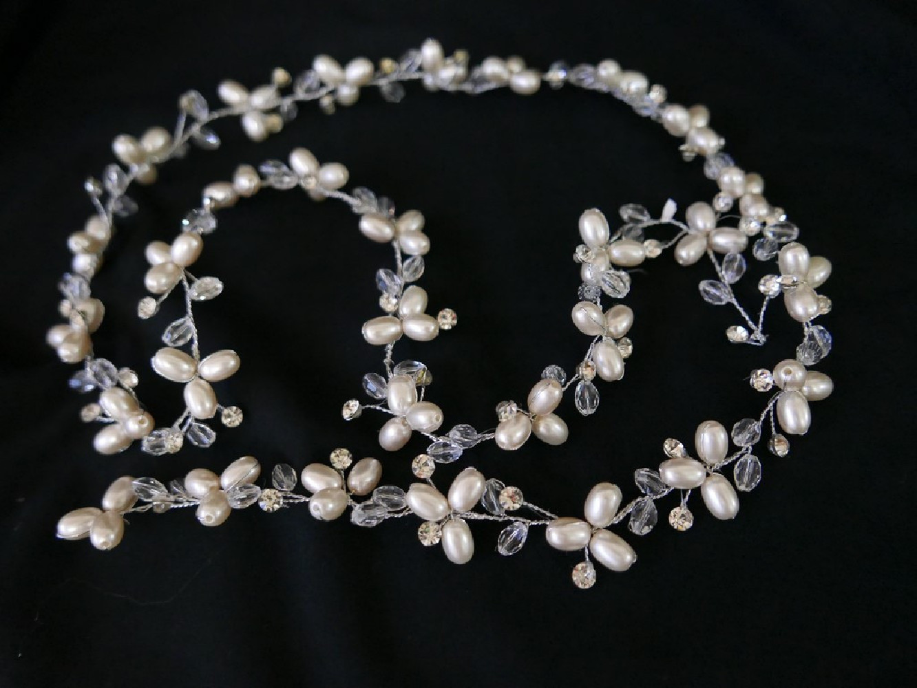 Śmietankowy wężyk  - fantazyjny stroik 1 metr