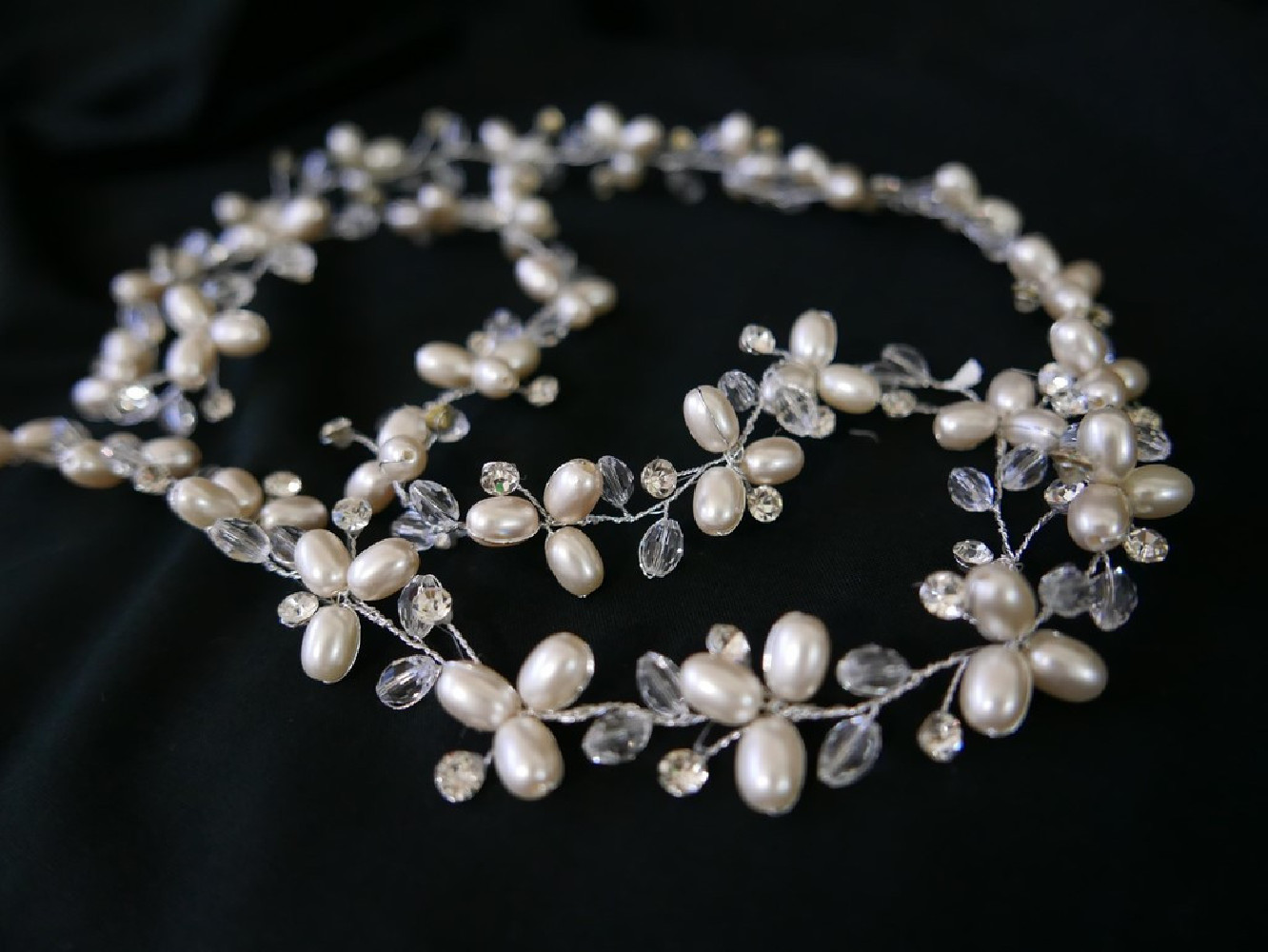 Śmietankowy wężyk  - fantazyjny stroik 1 metr