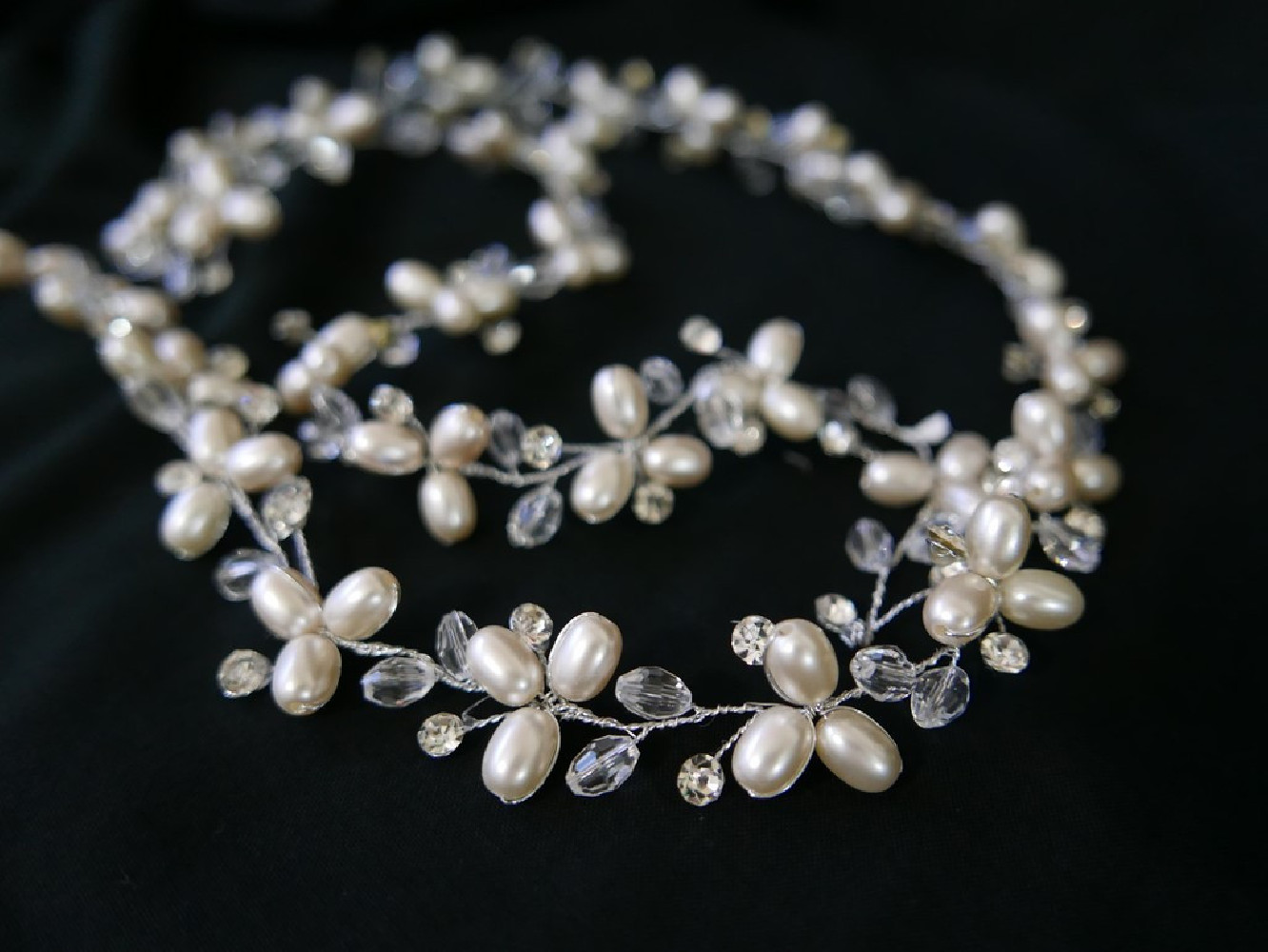 Śmietankowy wężyk  - fantazyjny stroik 1 metr