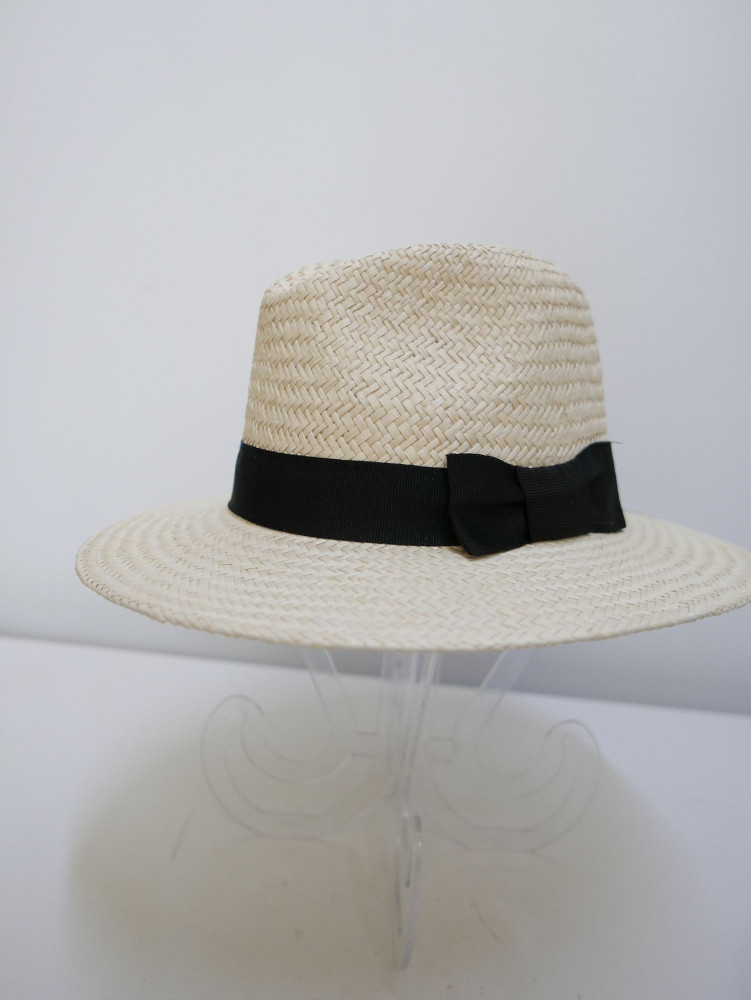 Męski pleciony kapelusz fedora, letni słomkowy | Zuwika Design