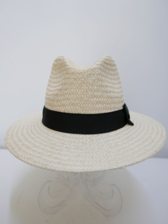 Męski pleciony kapelusz fedora, letni słomkowy | Zuwika Design