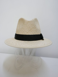 Męski pleciony kapelusz fedora, letni słomkowy | Zuwika Design