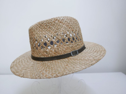 Męski kapelusz fedora,słomka naturalna | Zuwika Design