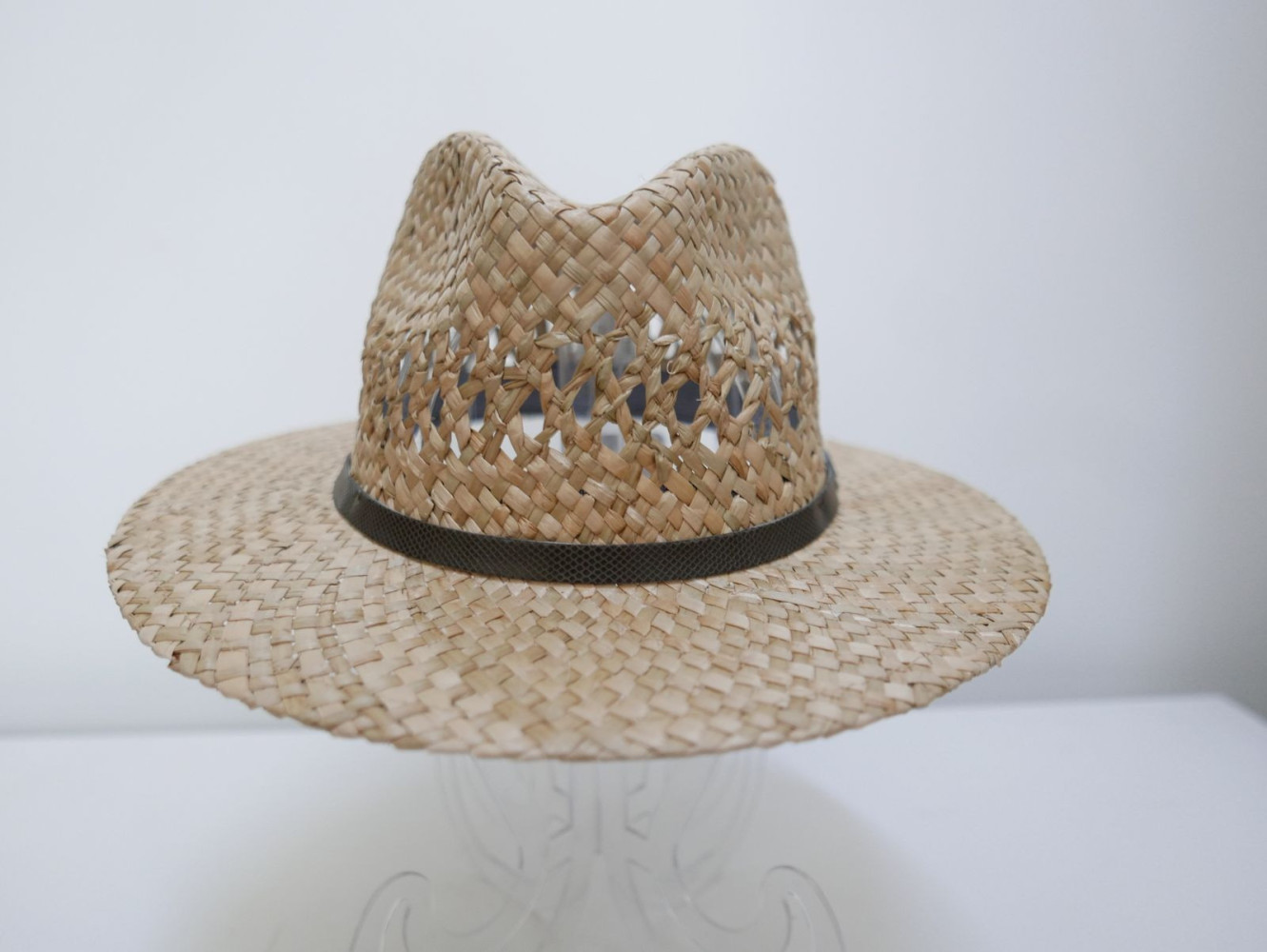 Męski kapelusz fedora,słomka naturalna | Zuwika Design