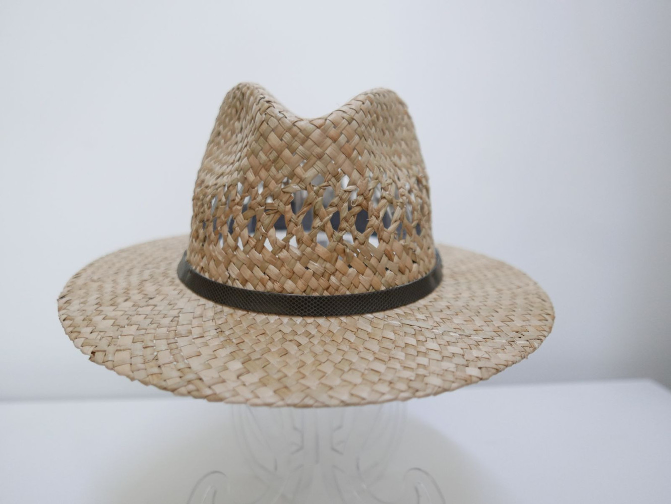 Męski kapelusz fedora,słomka naturalna | Zuwika Design