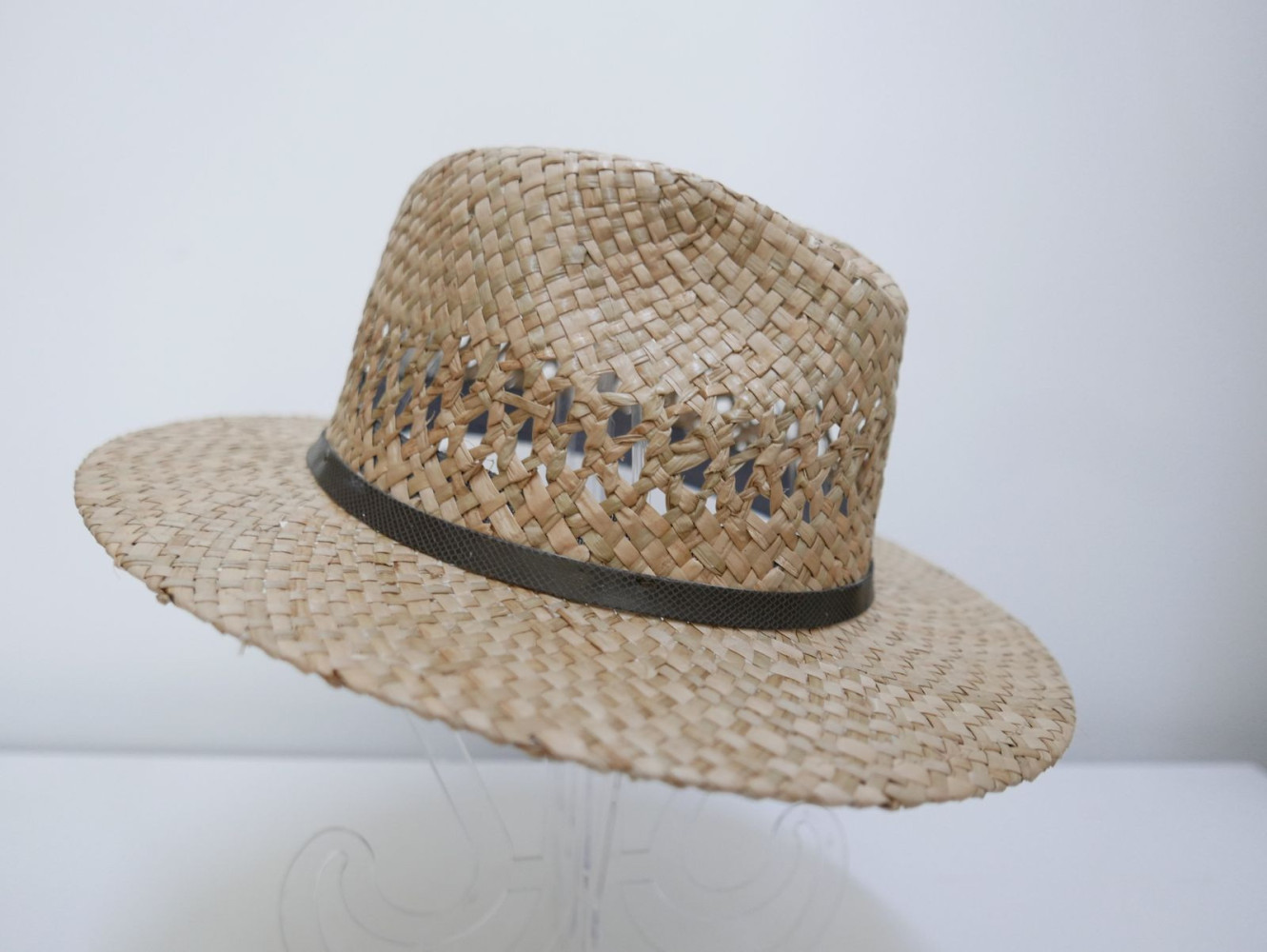 Męski kapelusz fedora,słomka naturalna | Zuwika Design