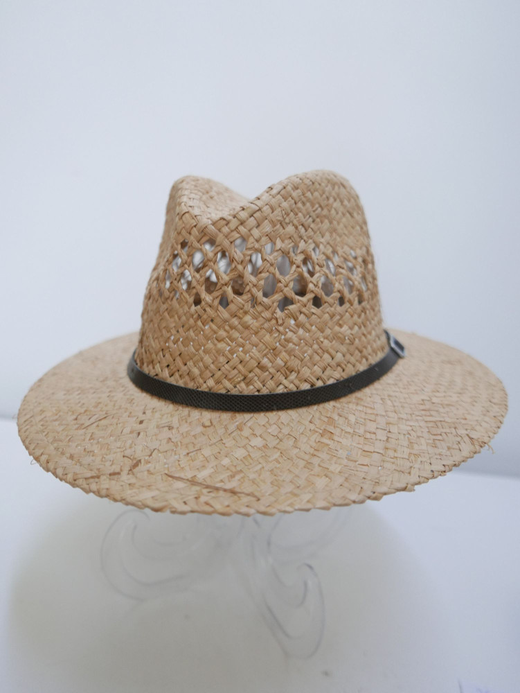 Męski kapelusz fedora,słomka naturalna | Zuwika Design