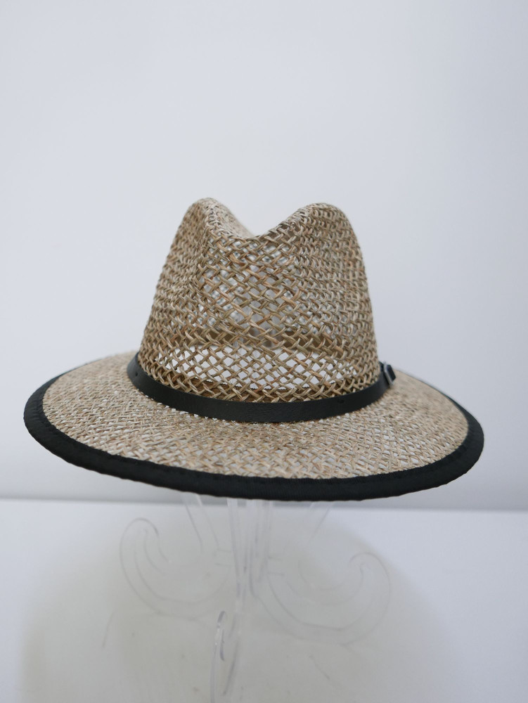 Męski kapelusz fedora, trawa morska | Zuwika Design