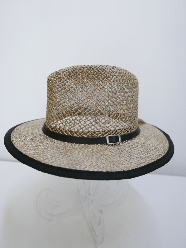 Męski kapelusz fedora, trawa morska | Zuwika Design
