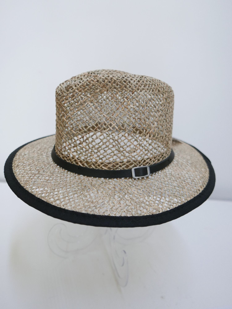 Męski kapelusz fedora, trawa morska | Zuwika Design