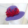 Devilla fioletowo czerwony kapelusz-54-57 cm