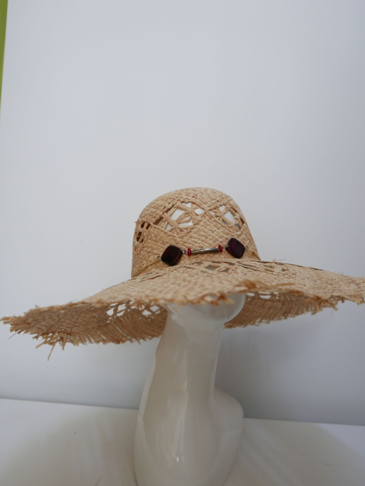 Słomka naturalna, kepelusz plażowy | Zuwika Design