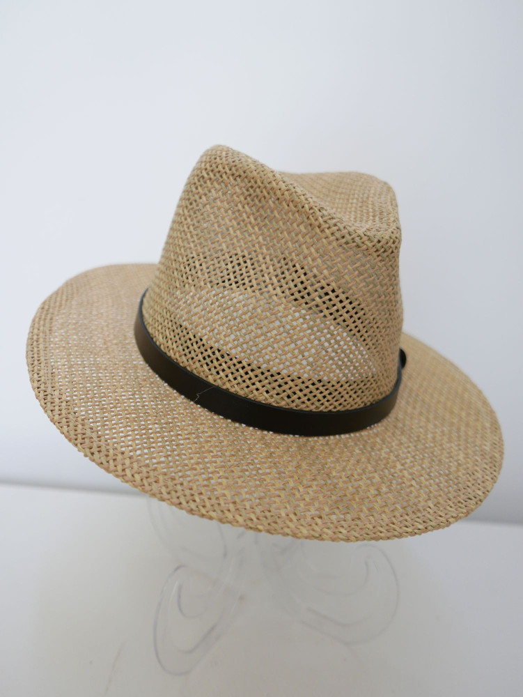 Męski kapelusz fedora, letni słomkowy | Zuwika Design