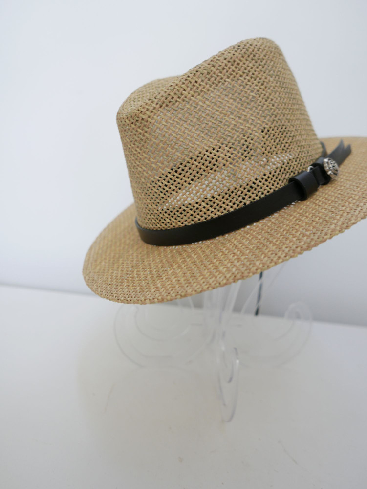 Męski kapelusz fedora, letni słomkowy | Zuwika Design