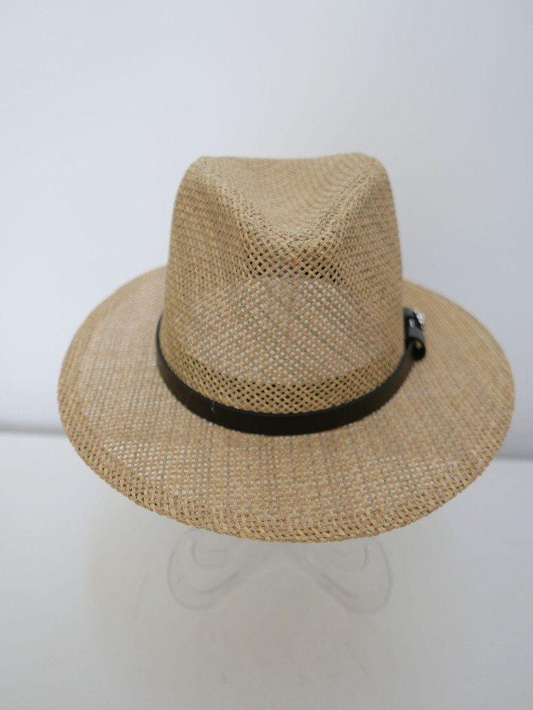 Męski kapelusz fedora, letni słomkowy | Zuwika Design