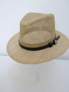 Męski kapelusz fedora, letni słomkowy | Zuwika Design