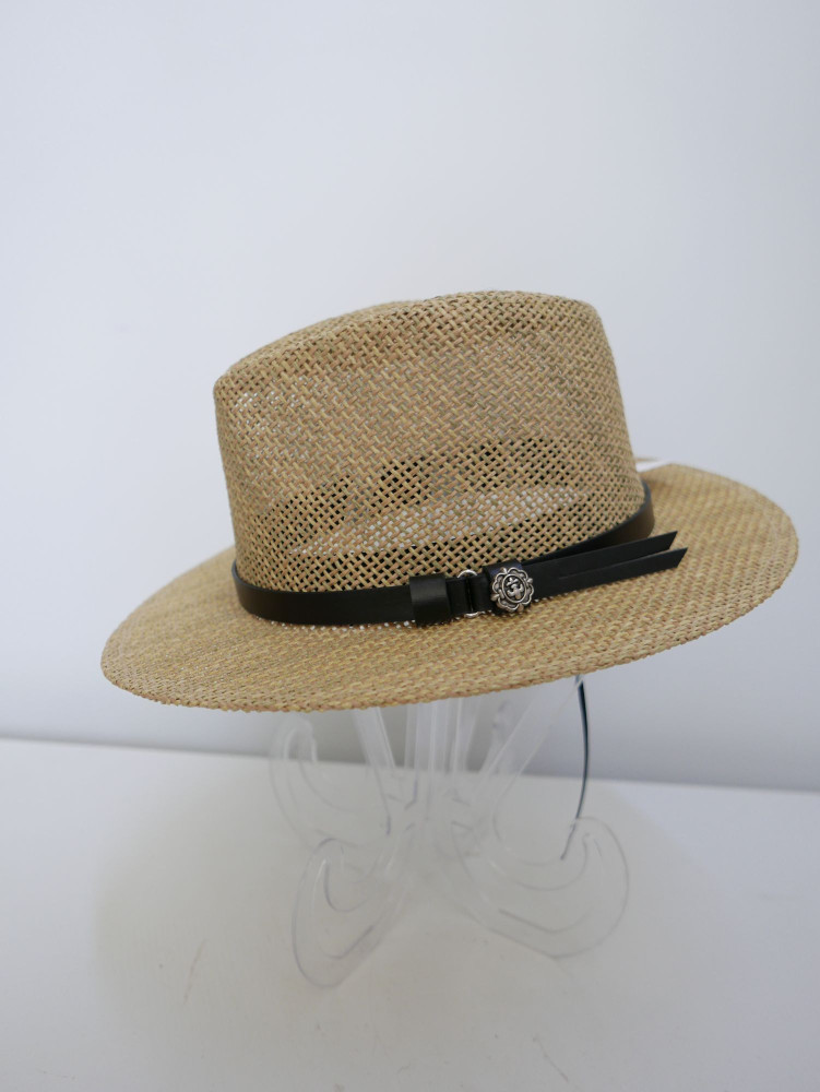 Męski kapelusz fedora, letni słomkowy | Zuwika Design