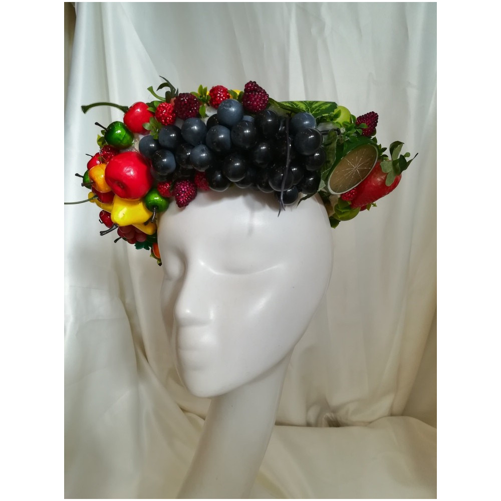Owocowy wianek do sesji zdjęciowych