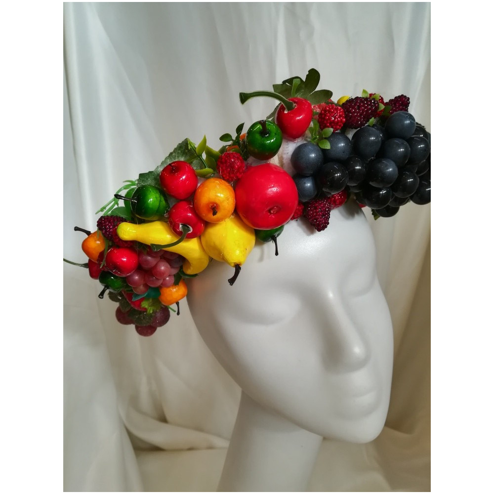 Owocowy wianek do sesji zdjęciowych
