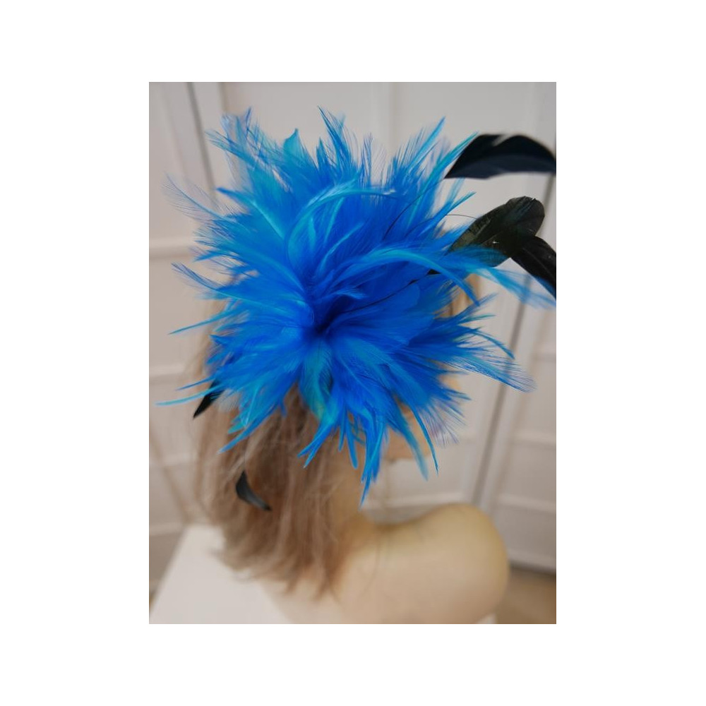 Turkusowe pióra stroik do włosów , sukni, kapelusza