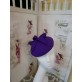Saturnia purpurowy mini beret filcowy