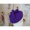 Saturnia purpurowy mini beret filcowy