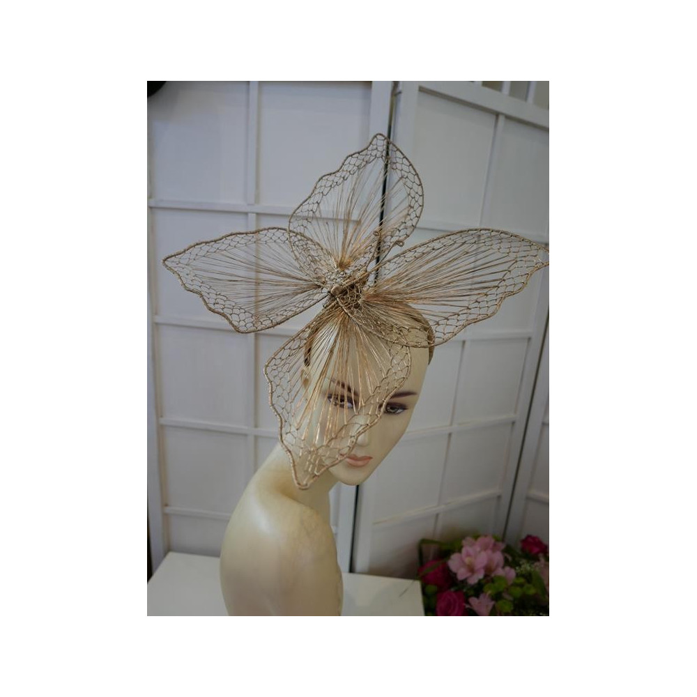 Złoty motyl Ascot Derby Hat