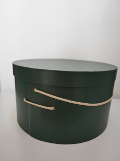 Zielone pudło na kapelusze Średnica 45 cm | Zuwika Design