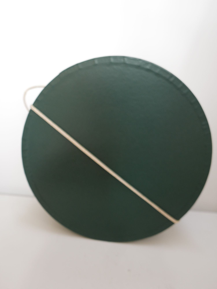Zielone pudło na kapelusze Średnica 45 cm | Zuwika Design