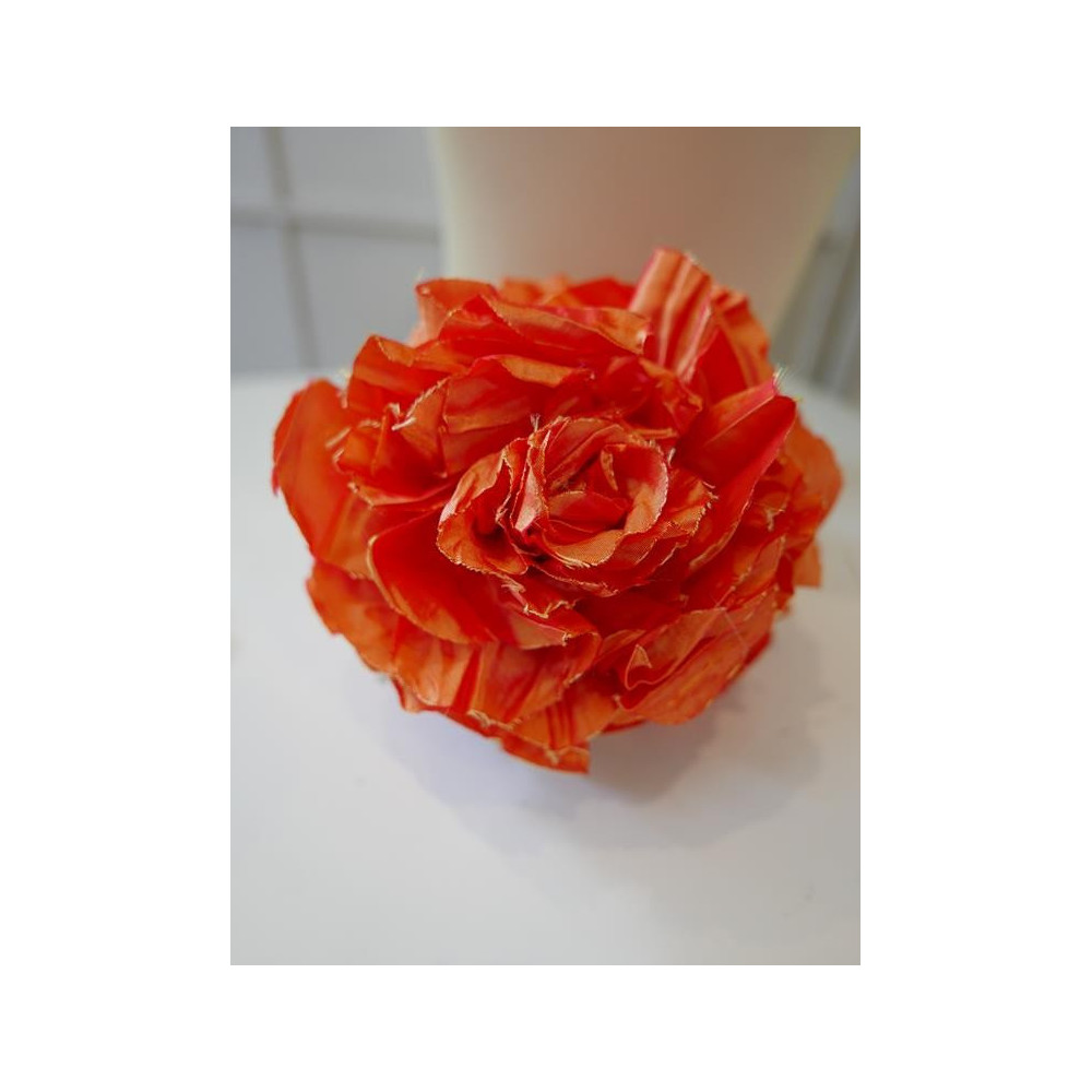 Pomarańczowe kwiaty spinka klamra do włosów