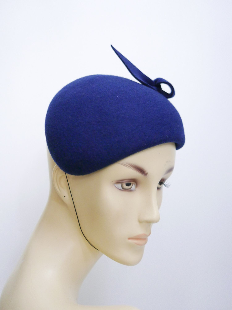Ivanka royal blue filcowy midi toczek | Zuwika Design