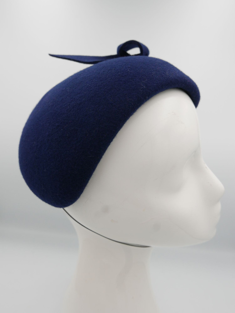Ivanka royal blue filcowy midi toczek | Zuwika Design