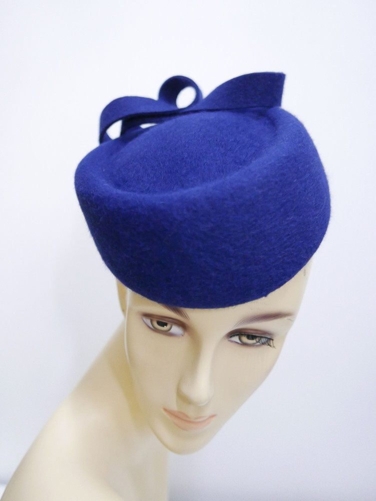 Tonya toczek filcowy royal blue | Zuwika Design