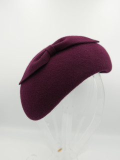 Ivanka burgund filcowy midi toczek | Zuwika Design