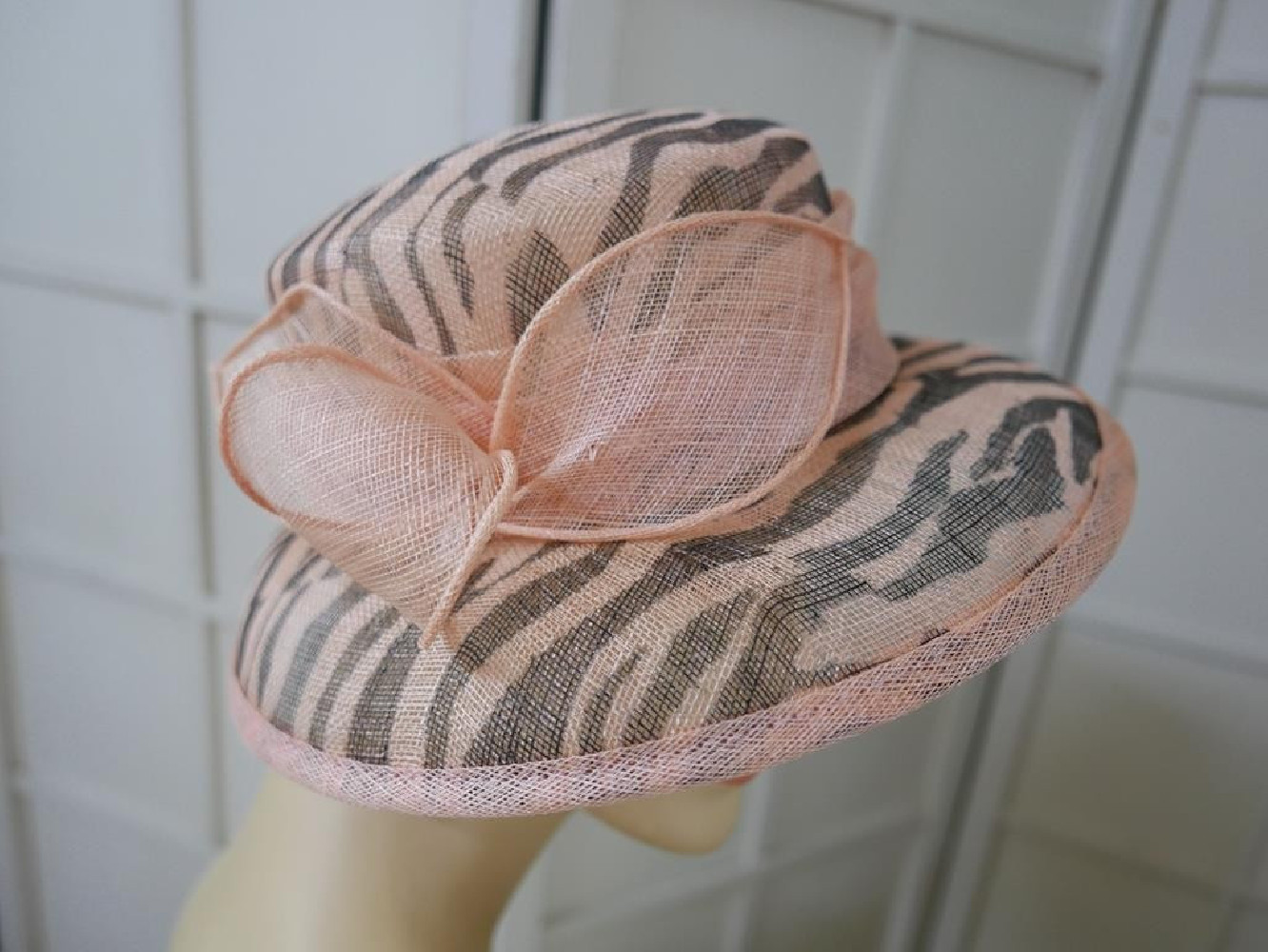 Morelowo czarny wizytowy kapelusz  sinamay 56-57cm