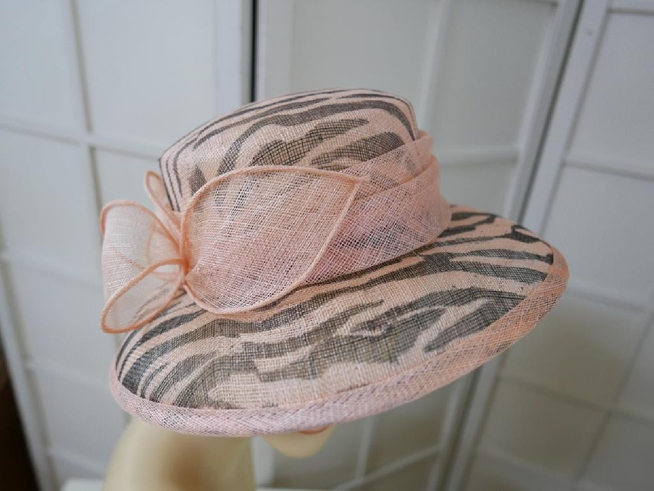 Morelowo czarny wizytowy kapelusz  sinamay 56-57cm