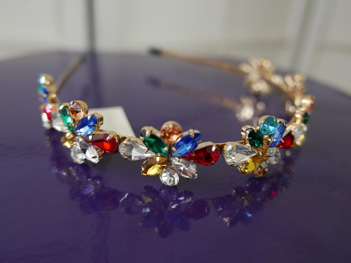 Multikolor przepaska z kamieni szer. 2,5cm